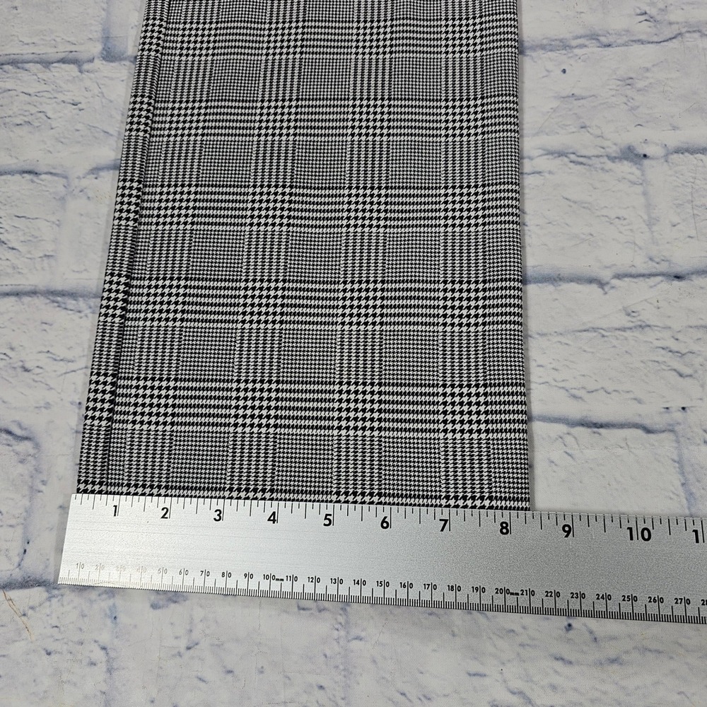 Betabrand Dress Pant Yoga Pants Womens XXL Long Black White Glen Plaid Straight - Picture 3 of 11